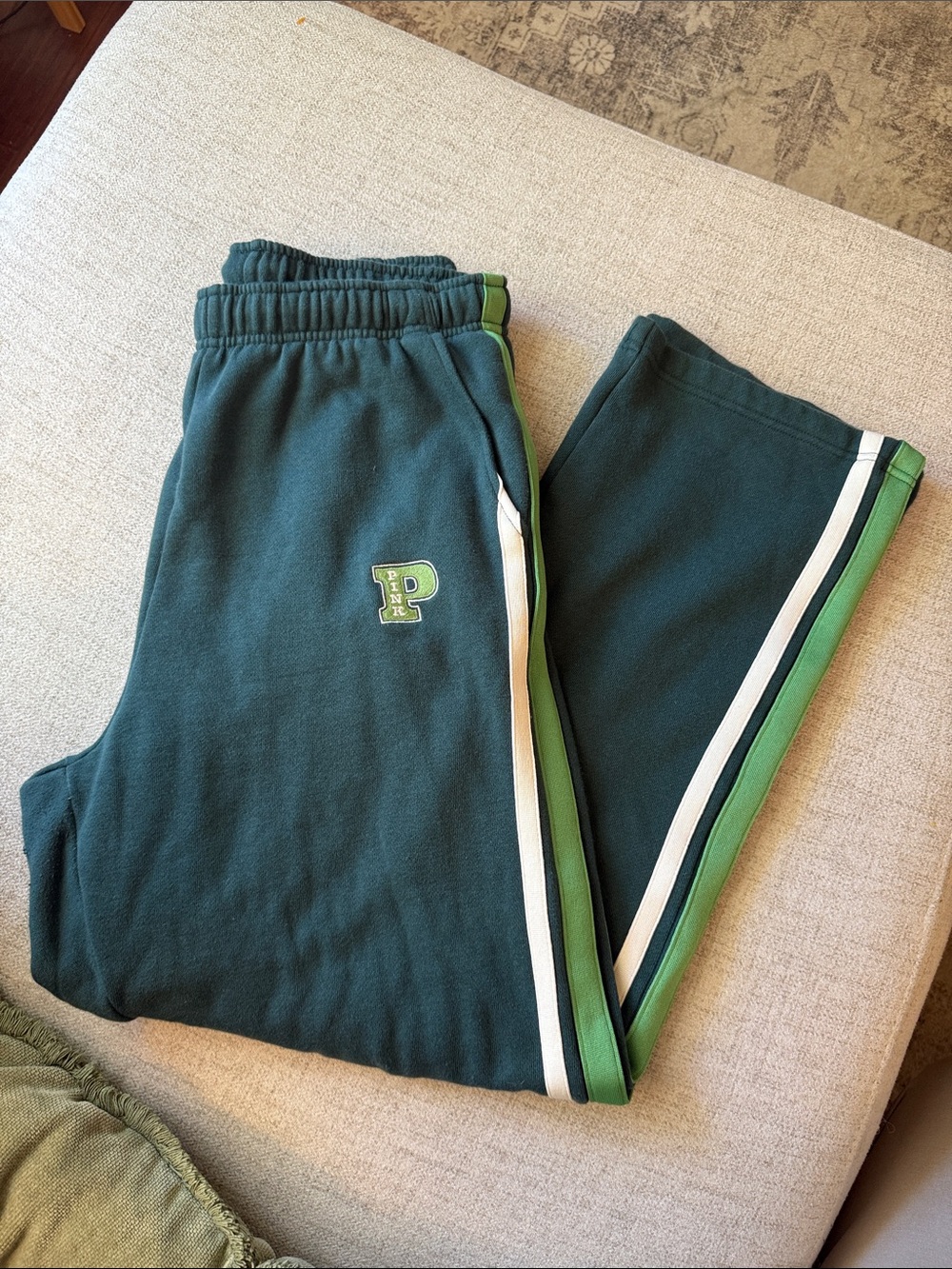 Y2K Victoria's Secret PINK campus sweatpants straight wide leg